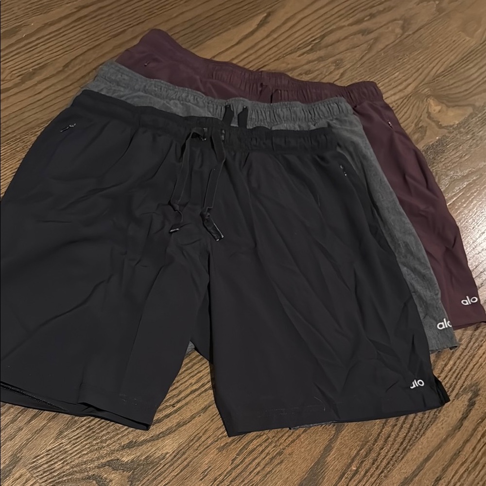 ALO Yoga Men's Conquer React 2-in-1 performance short.